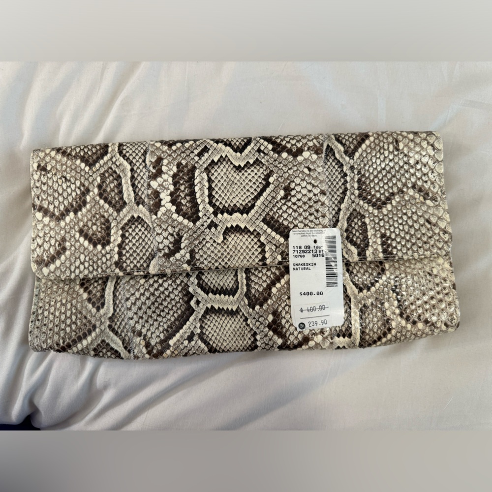 Authentic Carlos Falchi Snake Skin Clutch without strap